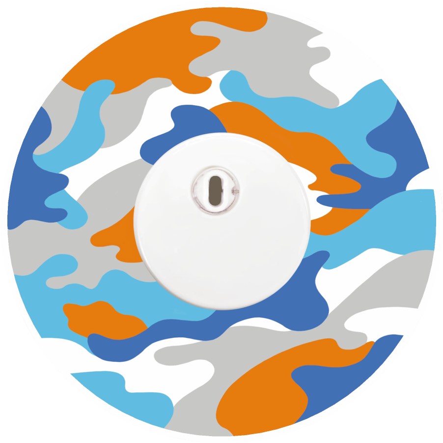 Orange Camo Patches
