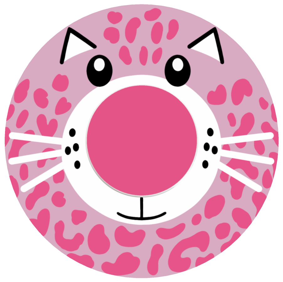 Pink Leopard Patches