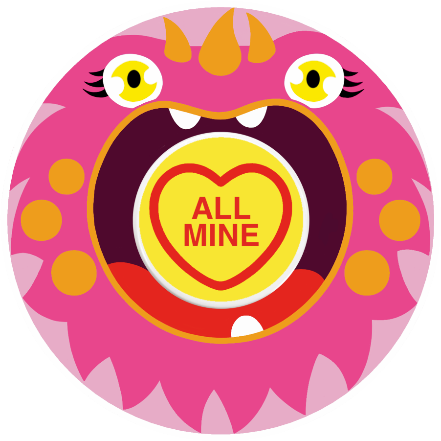Pink Monster Patches
