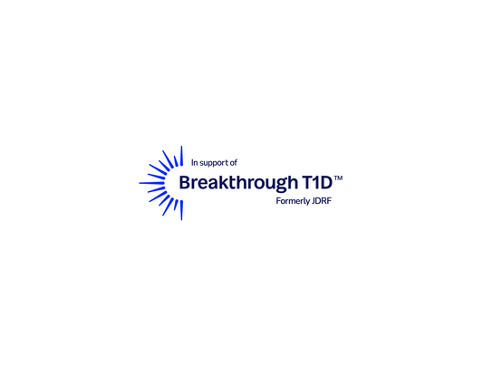 SmileSensors proud partner of Breakthrough T1D charity — logo lockup