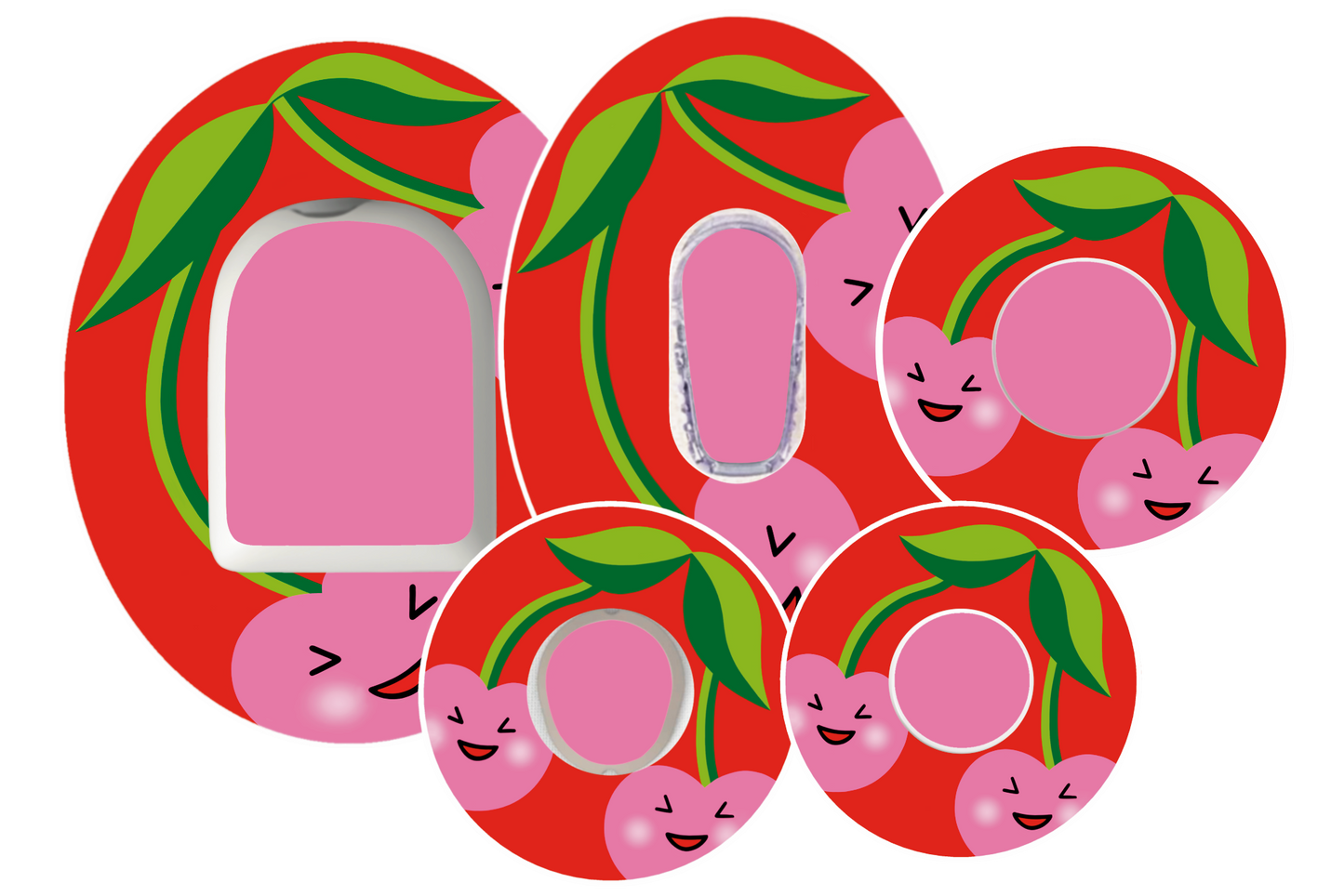 Cherries waterproof CGM Patch for Freestyle Libre, Dexcom, Omnipod and Medtronic by SmileSensors