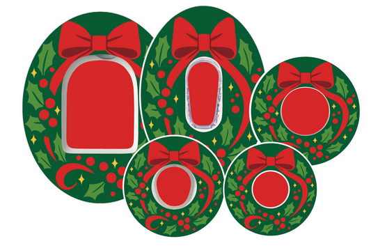 Christmas Wreath Patches