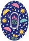April Showers CGM waterproof Patch for Dexcom G6 vertical adhesive by SmileSensors