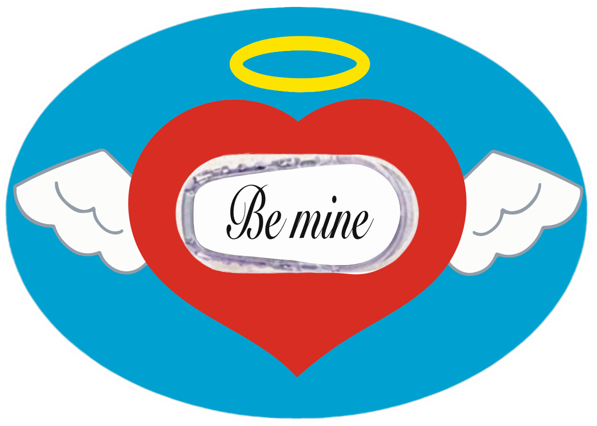 Dexcom G6 CGM patch Be Mine Valentine’s tattoo design horizontal | SmileSensors