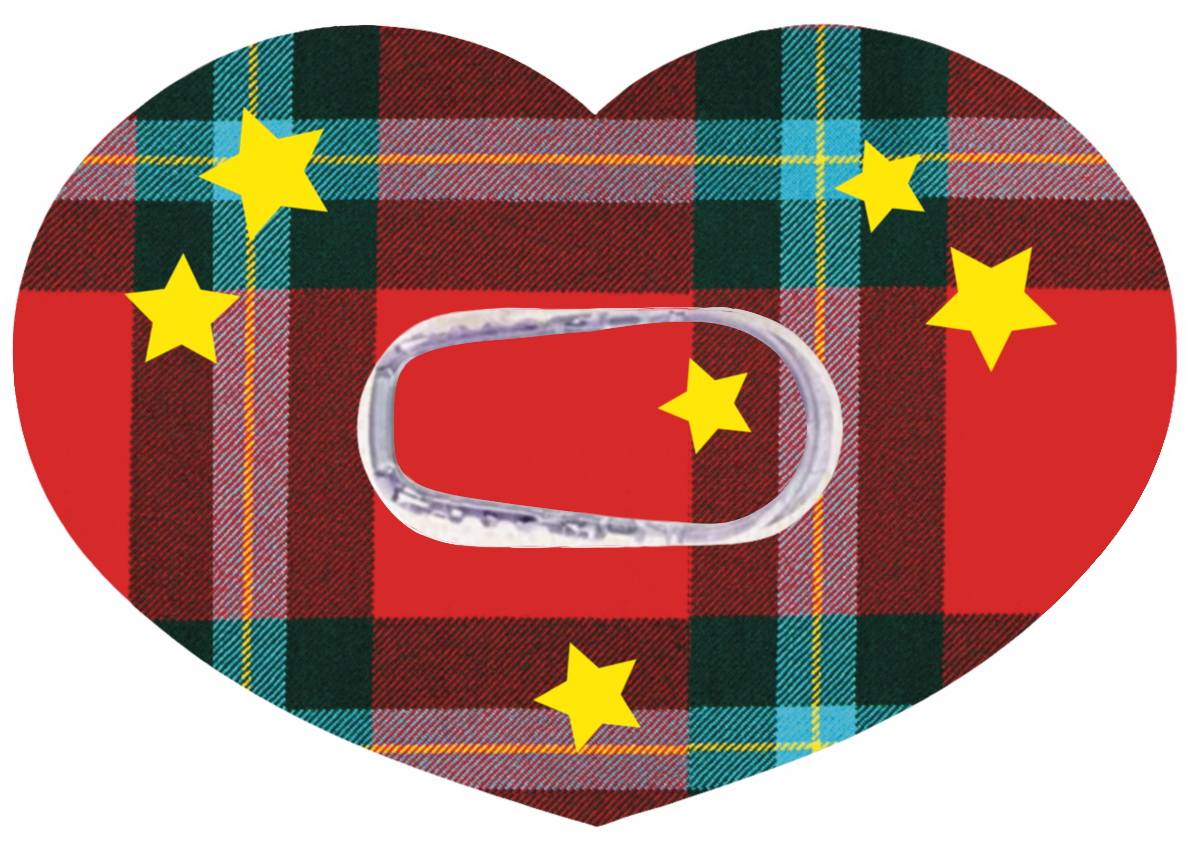 Christmas Heart Patches