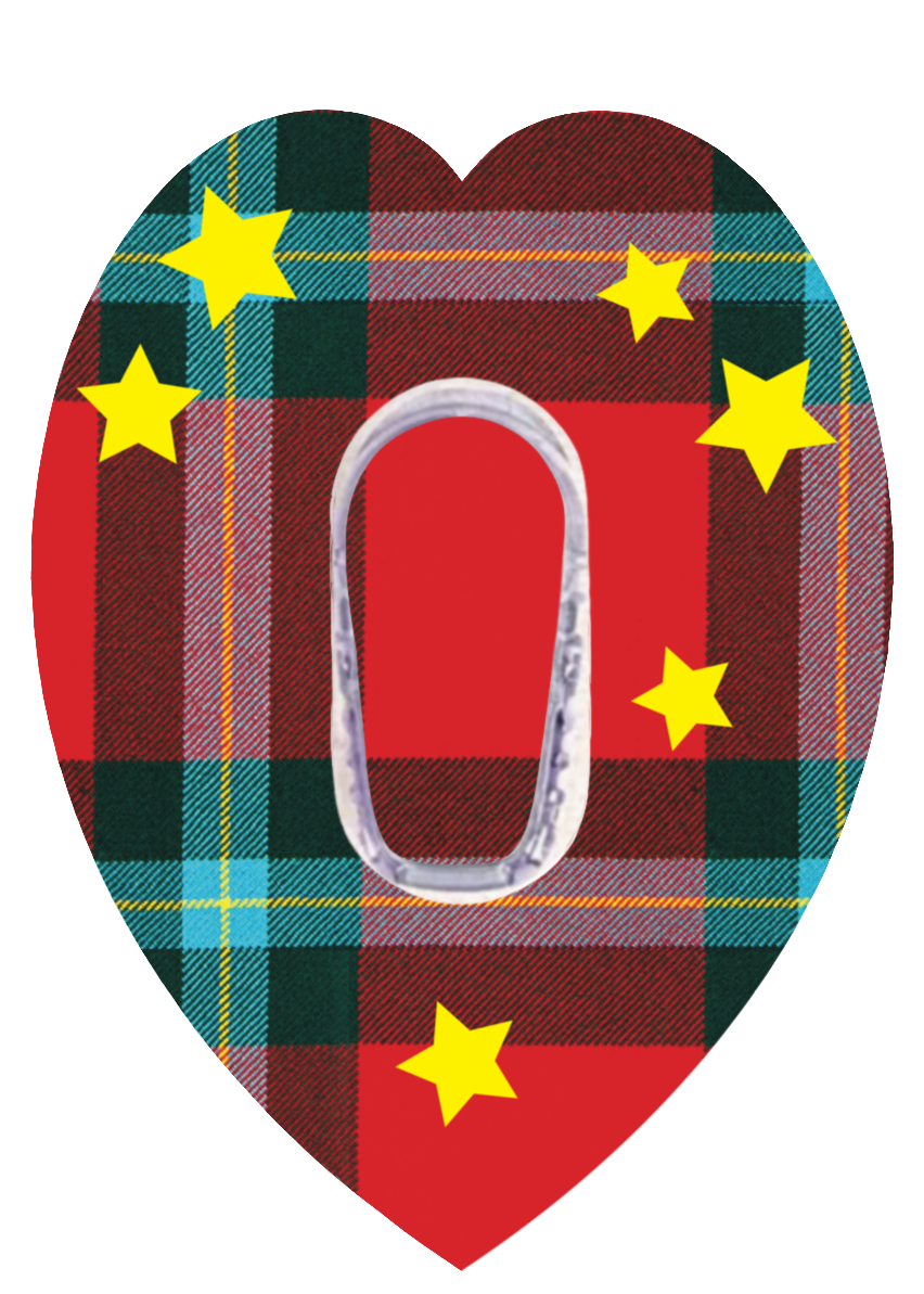 Christmas Heart Patches