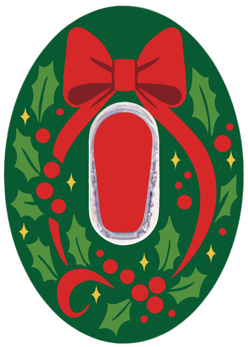 Christmas Wreath Patches