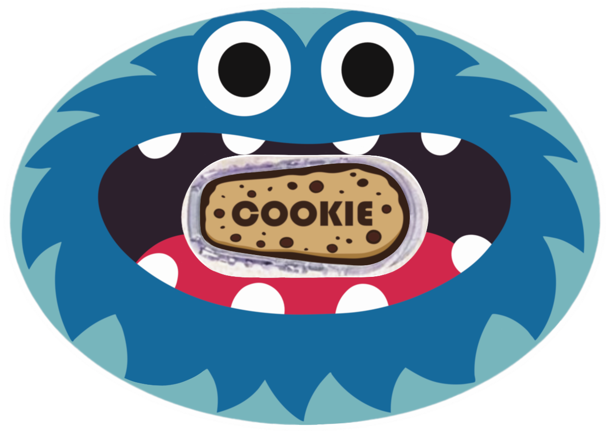 Cookie Monster waterproof CGM Patch for Dexcom G6 horizontal adhesive by SmileSensors