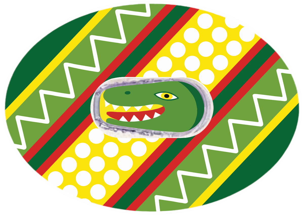 Dinosaur Egg CGM Patch for Dexcom G6 horizontal adhesive by SmileSensors