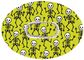 Halloween CGM Patch Skeletons Green for Dexcom G6 / One horizontal adhesive by SmileSensors