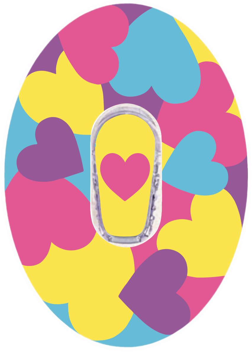 Pastel Hearts Patches