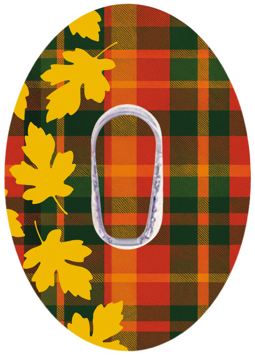 Tartan Leaves Patches