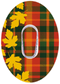 Tartan Leaves Patches