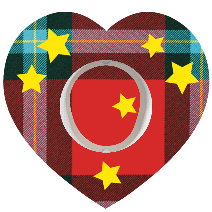 Christmas Heart Patches