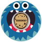 Cookie Monster waterproof CGM Patch for Dexcom G7 adhesive by SmileSensors