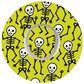 Halloween Waterproof CGM Patch Skeletons Green for Dexcom G7 / One+ adhesive by SmileSensors