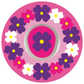 Pink Flowers Patches