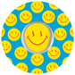 Smiley Blue Patches