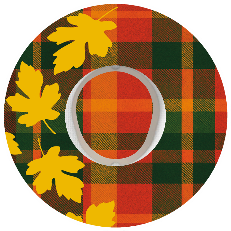 Tartan Leaves Patches