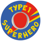 T1D Superhero Blue Patches