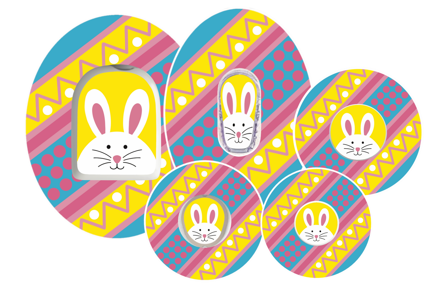 Bunny Egg Easter CGM Patch for Freestyle Libre, Dexcom, Omnipod and Medtronic by SmileSensors