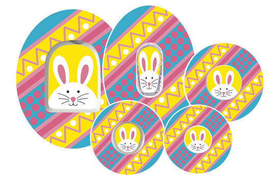 Bunny Egg Easter CGM Patch for Freestyle Libre, Dexcom, Omnipod and Medtronic by SmileSensors