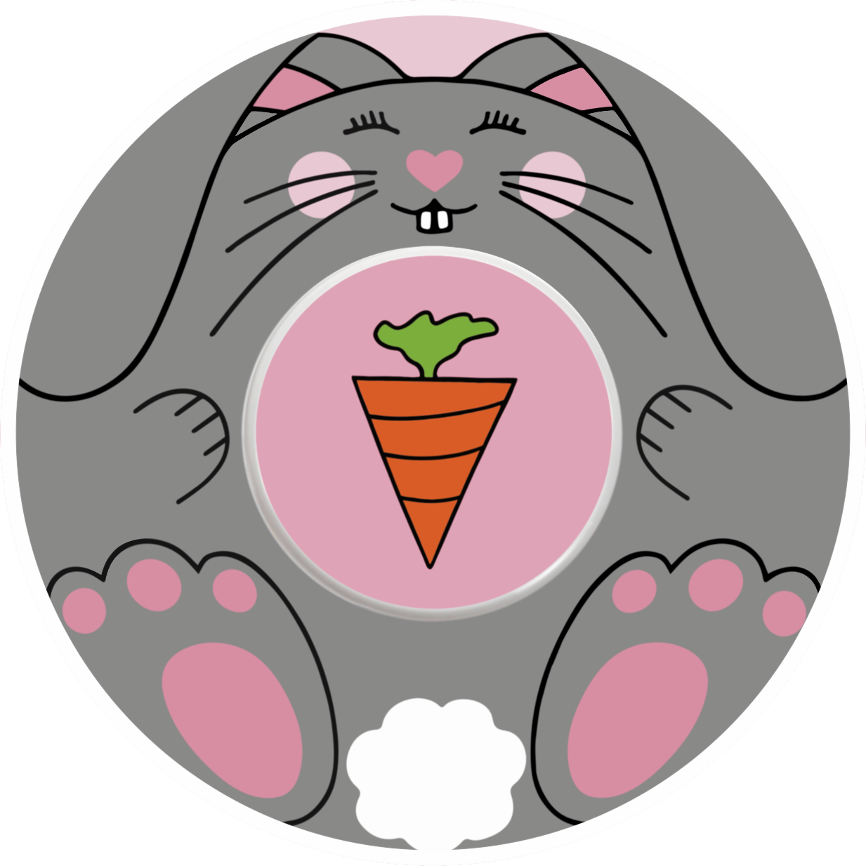 Betty Bunny Easter CGM Patch for Freestyle Libre adhesive by SmileSensors