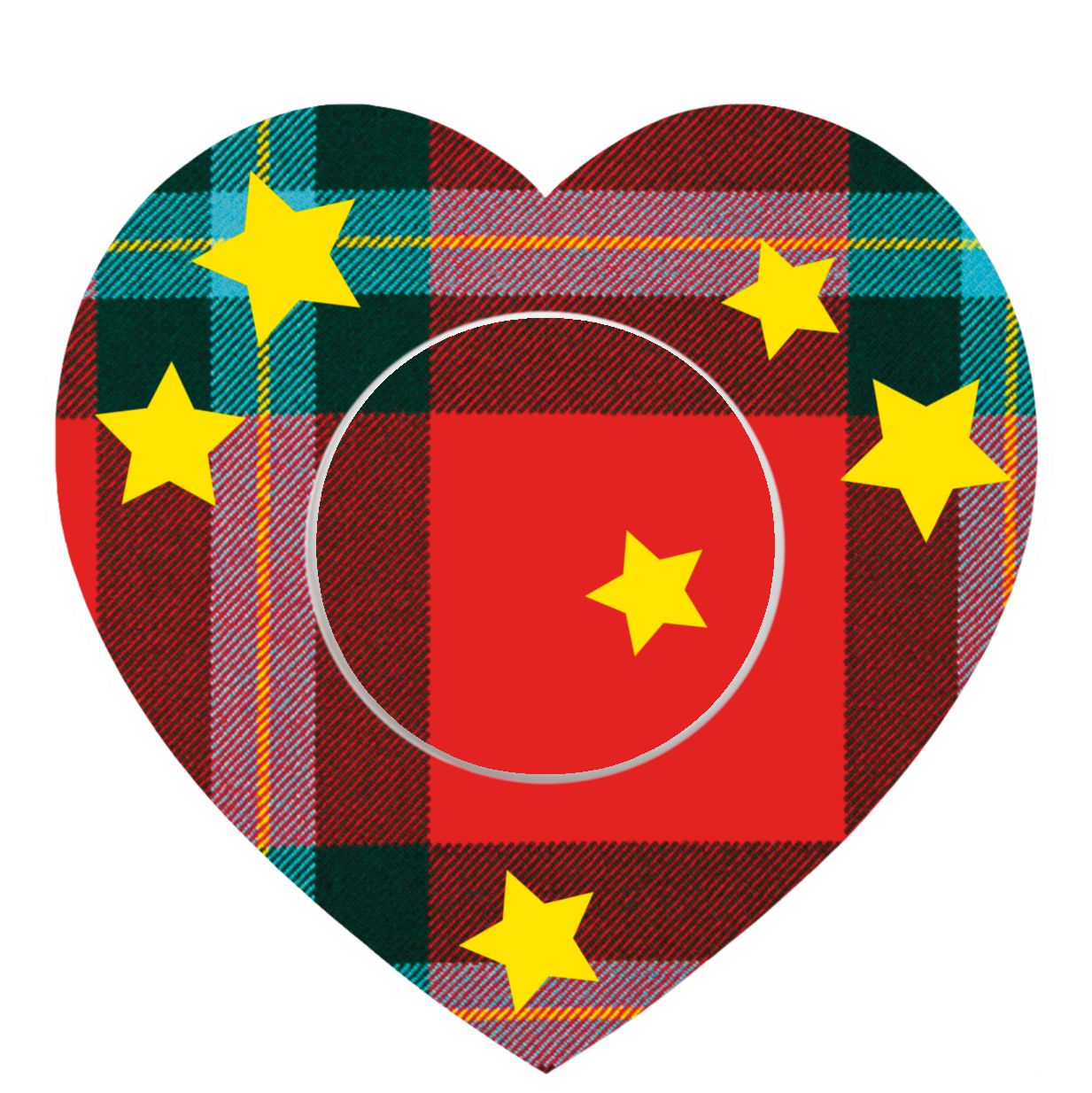 Christmas Heart Patches