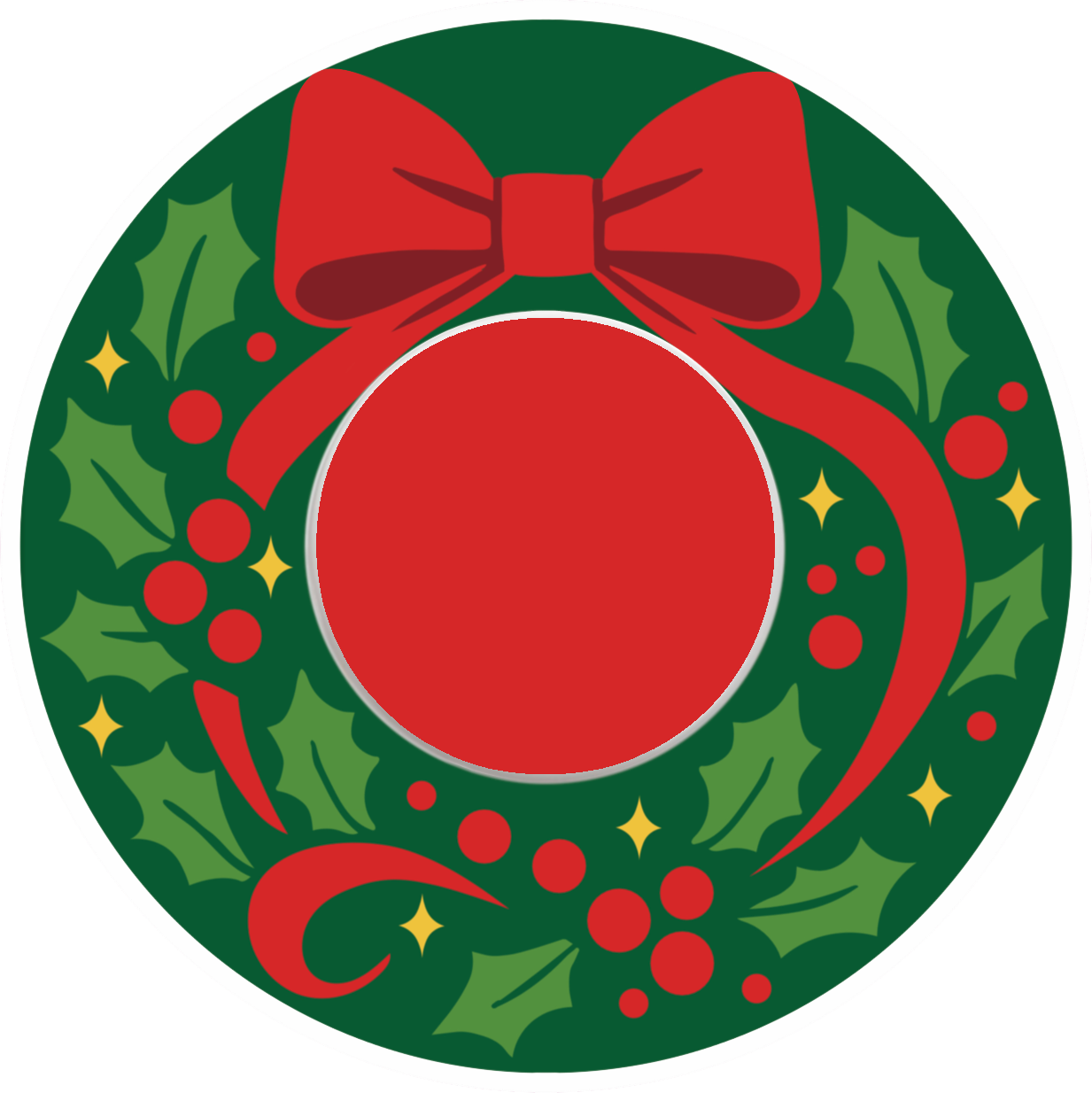 Christmas Wreath Patches
