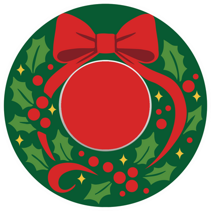 Christmas Wreath Patches