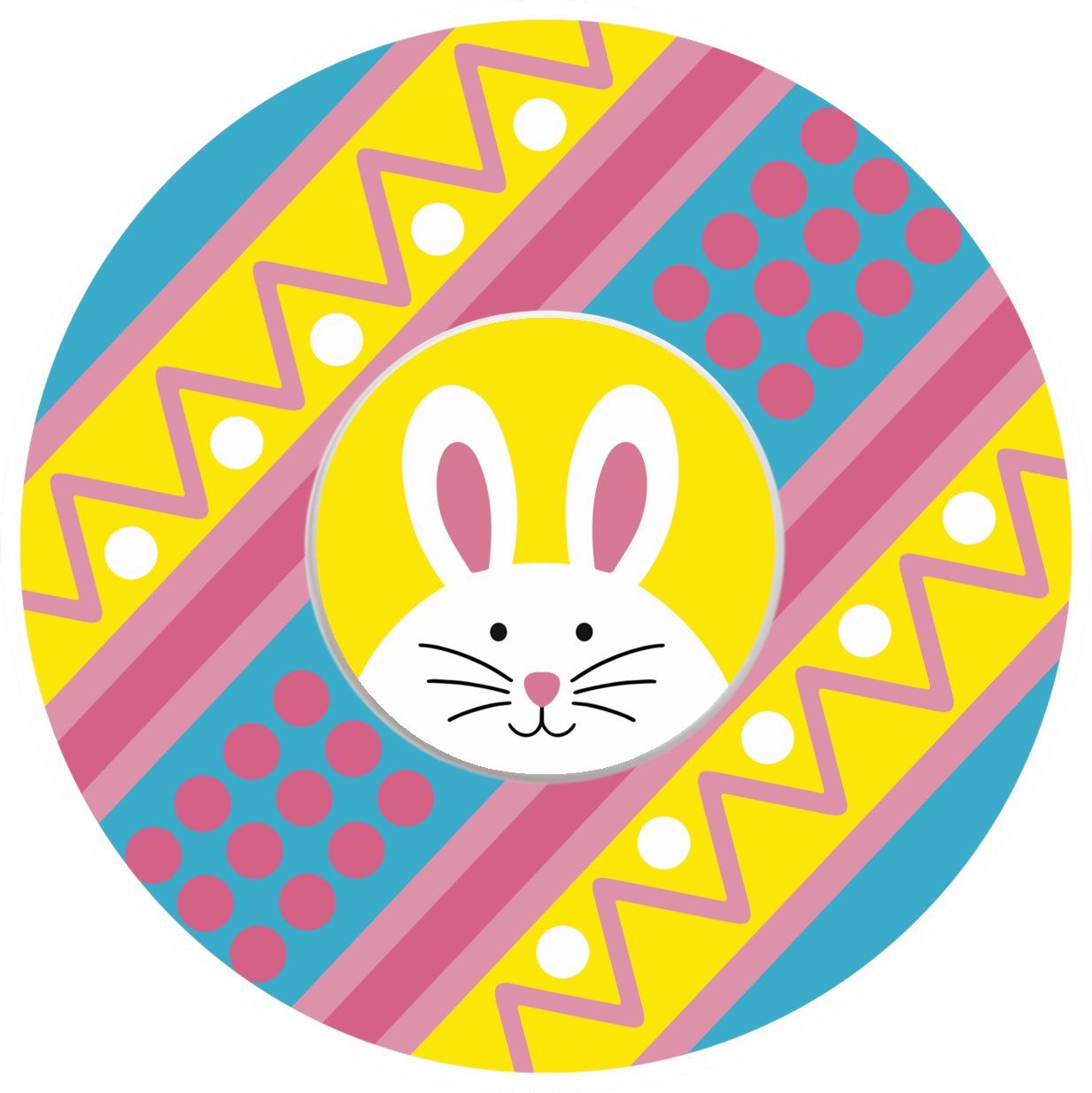 Bunny Egg Easter CGM Patch for Freestyle Libre 1 & 2 adhesive by SmileSensors