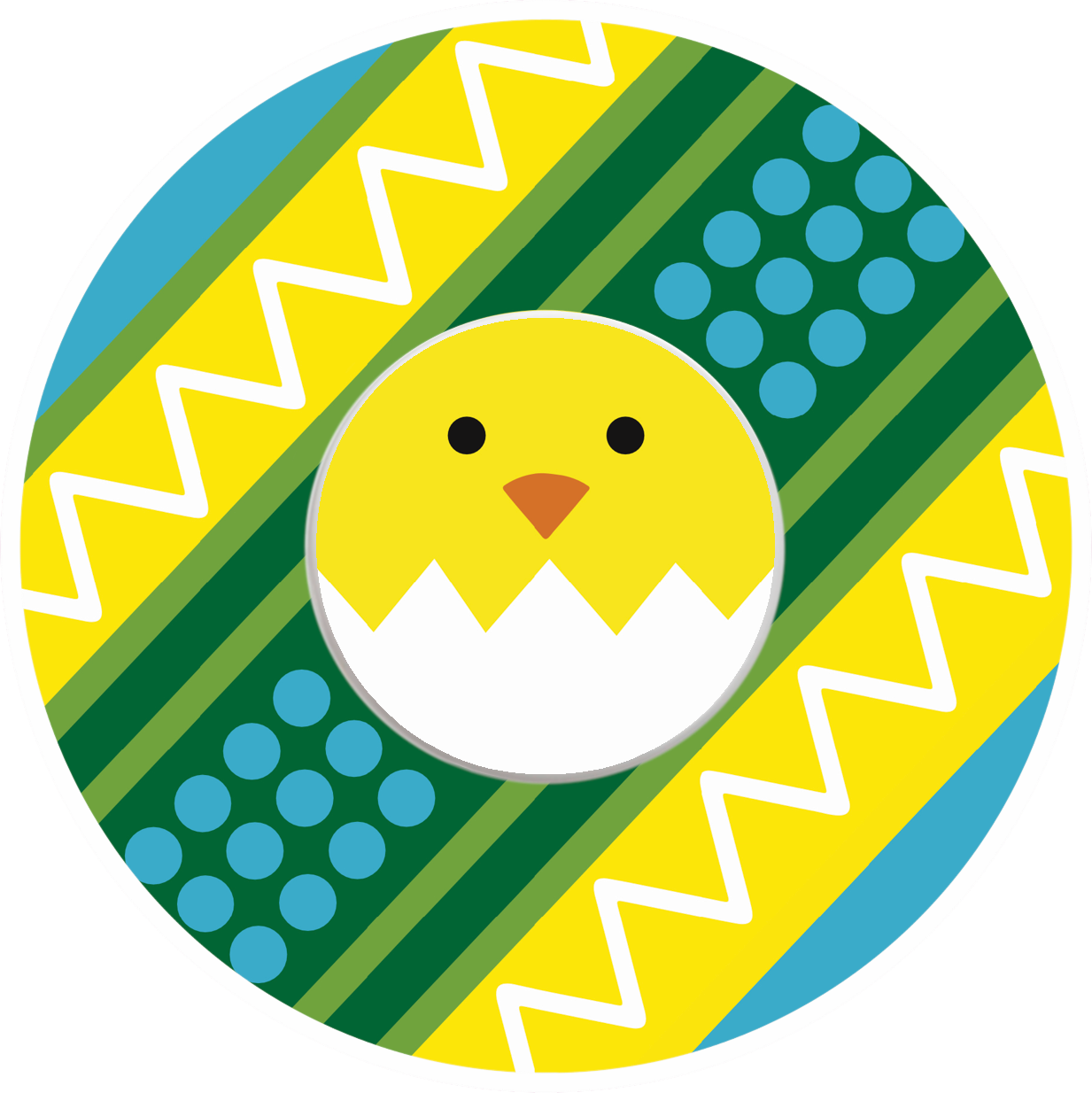 Chick Egg Easter CGM Patch for Freestyle Libre 1 & 2 adhesive by SmileSensors