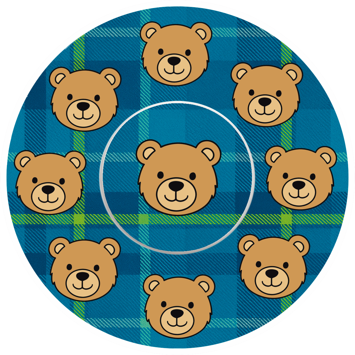 Tartan Bears Patches