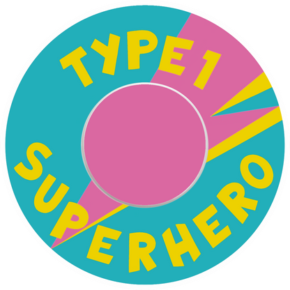 T1D Superhero Turquoise Patches