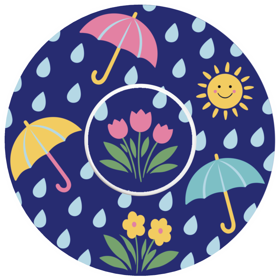 April Showers CGM Waterproof Patch for Freestyle Libre 3 adhesive by SmileSensors