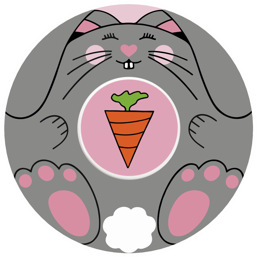 Betty Bunny Easter CGM Patch for Freestyle Libre 3 adhesive by SmileSensors