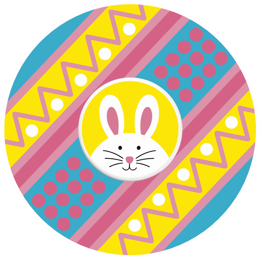 Bunny Egg Easter CGM Patch for Freestyle Libre 3 adhesive by SmileSensors