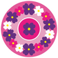 Pink Flowers Patches