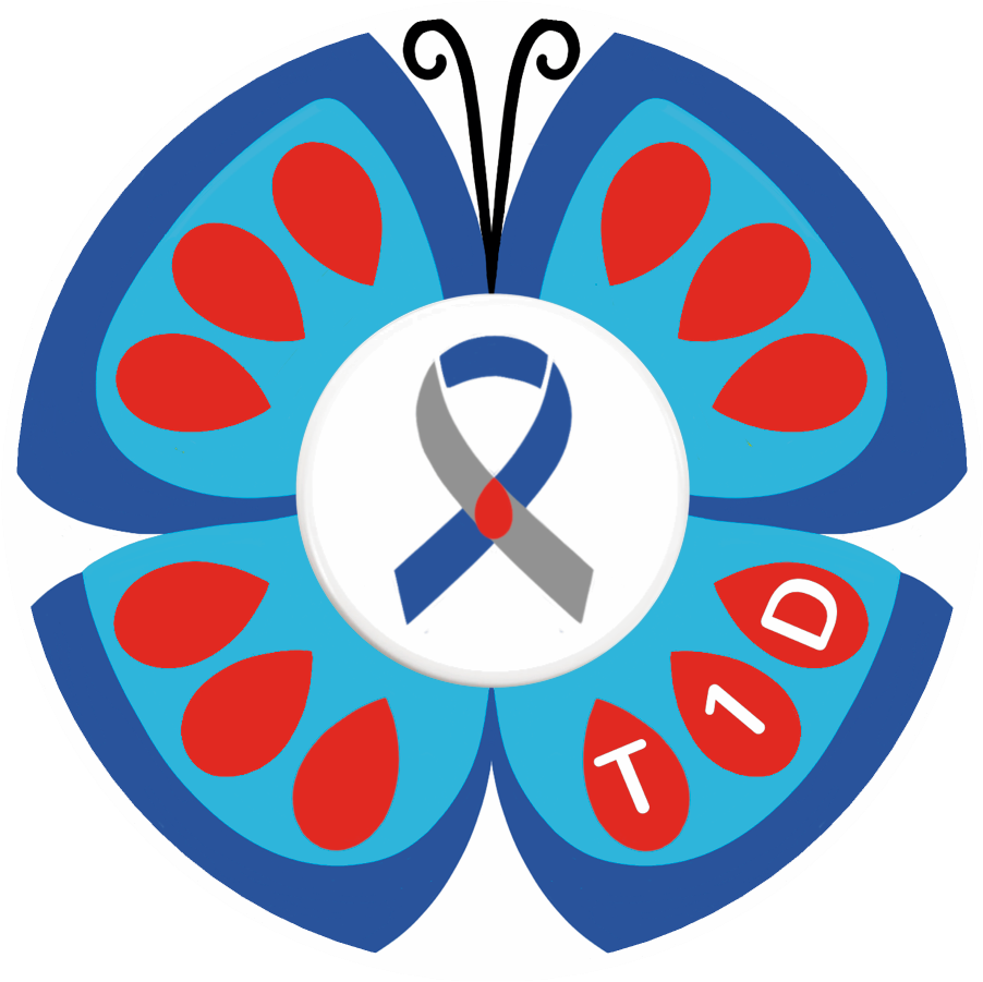 T1D Butterfly Stickers