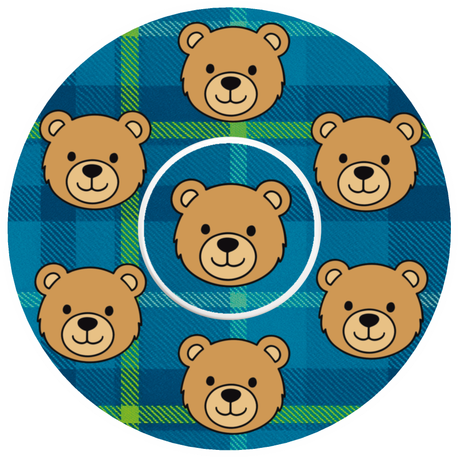 Tartan Bears Patches