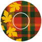 Tartan Leaves Patches