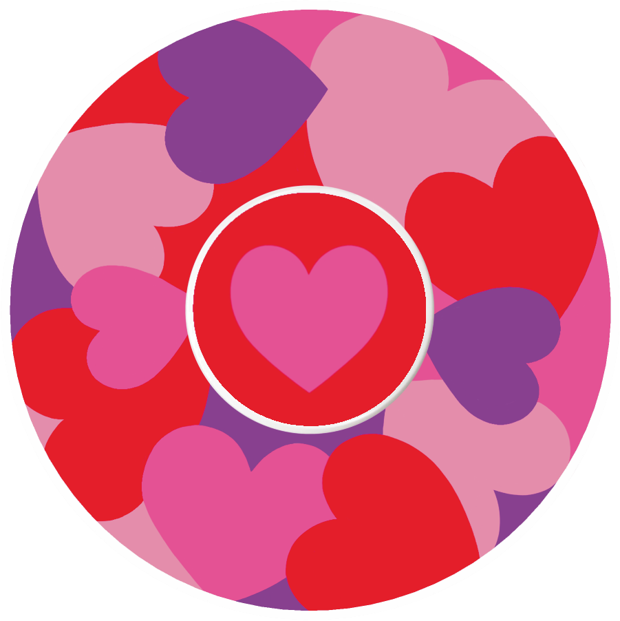 Hearts Freestyle Libre 3 CGM patch for Valentine’s Day by SmileSensors