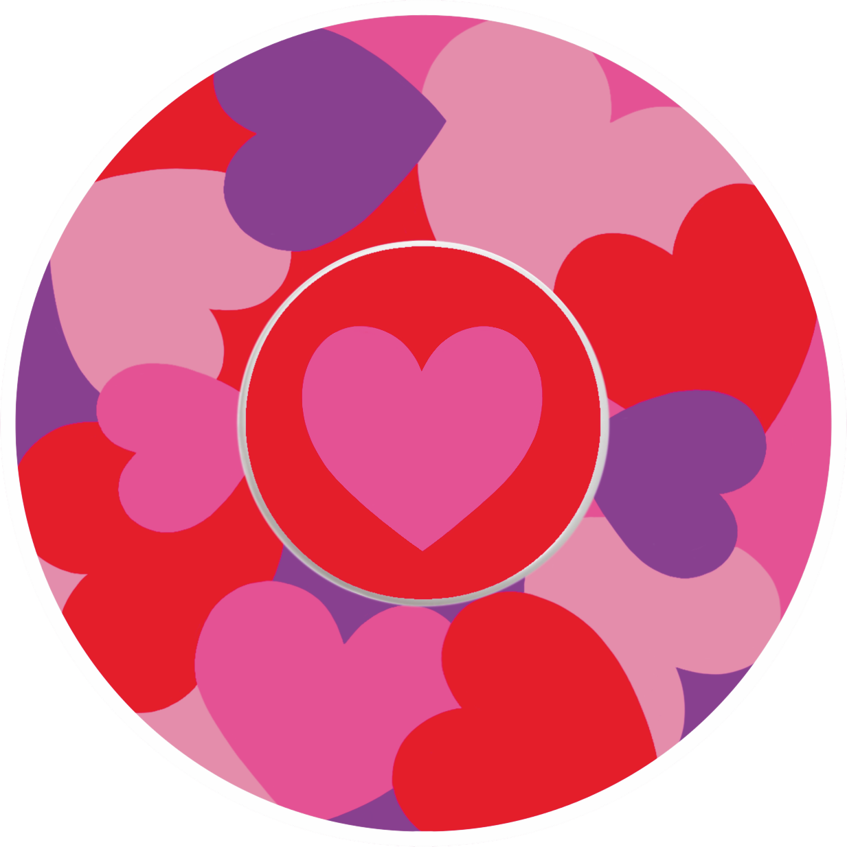 Hearts Freestyle Libre 1 & 2 CGM patch for Valentine’s Day by SmileSensors