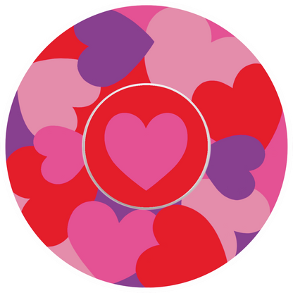 Hearts Freestyle Libre 1 & 2 CGM patch for Valentine’s Day by SmileSensors