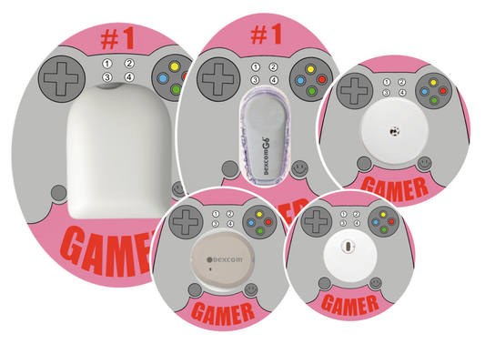 Gamer Pink Stickers