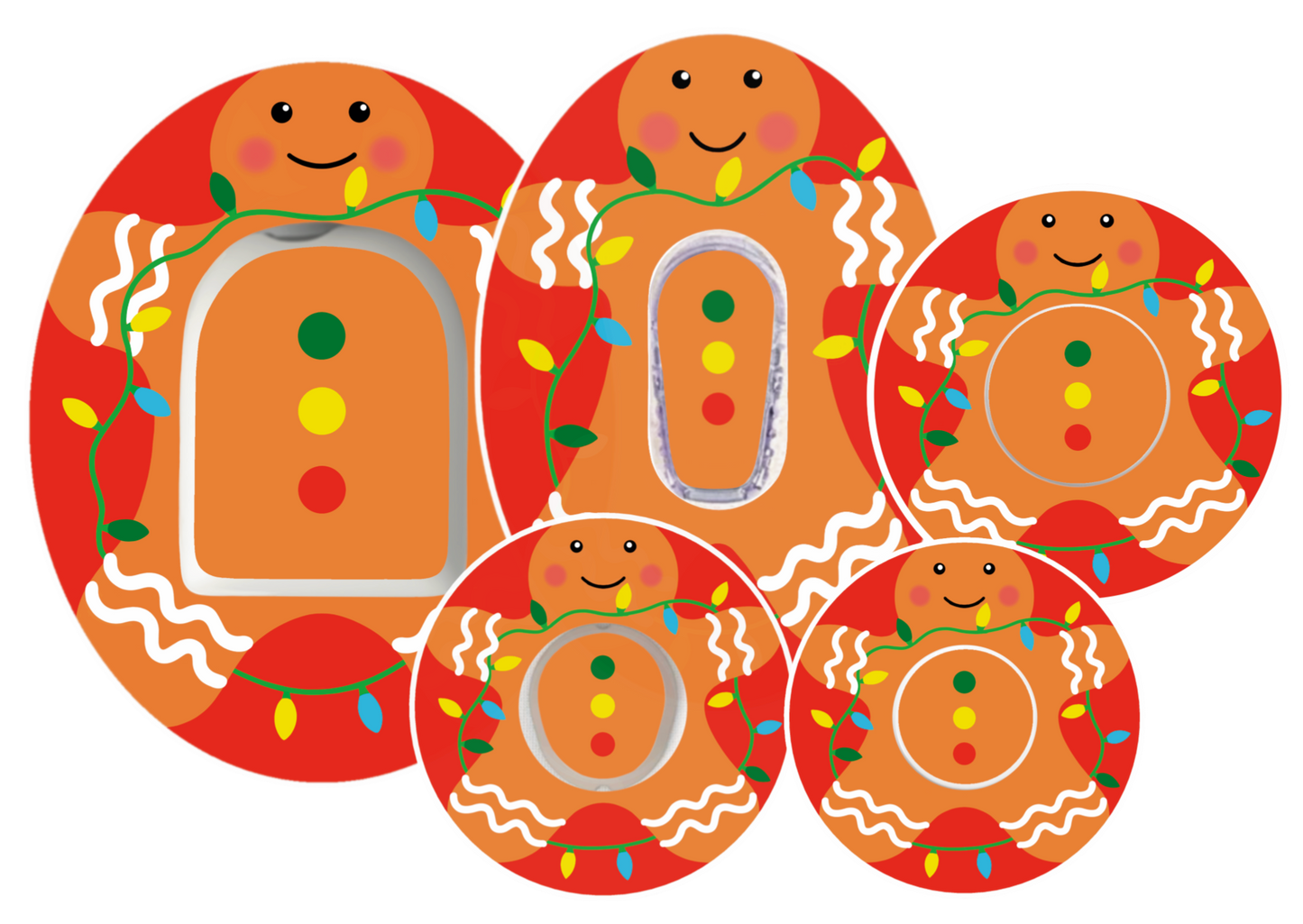 Gingerbread Man Patches