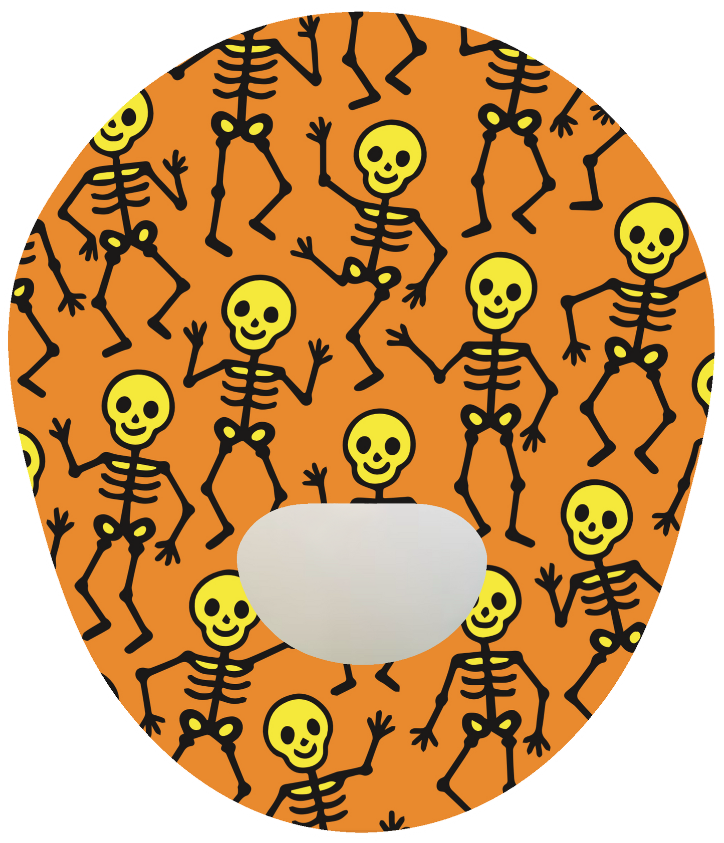 Halloween Waterproof CGM Patch Sketletons for Guardian 3 & 4 adhesive by SmileSensors