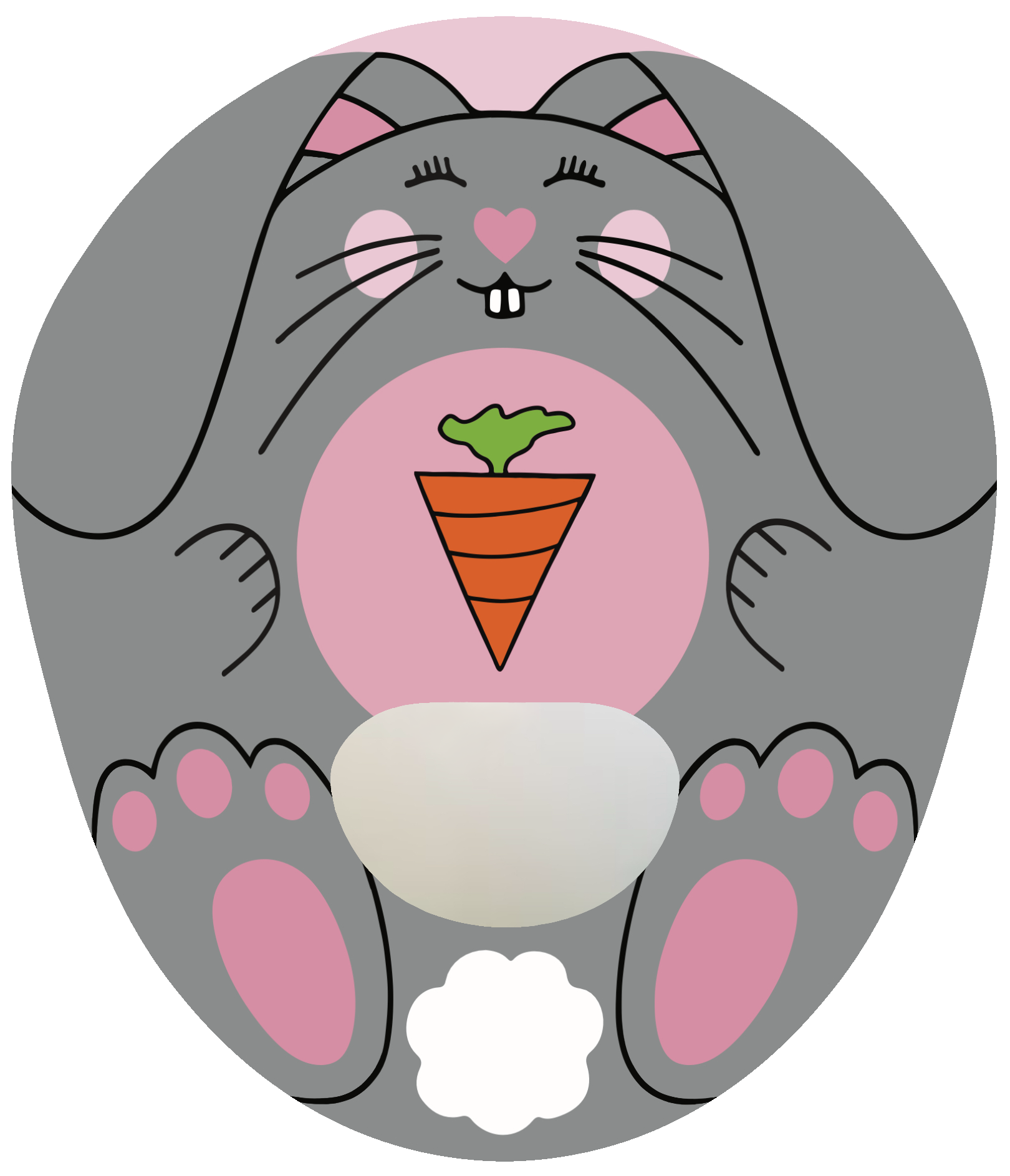 Betty Bunny Easter CGM Patch for Medtronic waterproof adhesive by SmileSensors