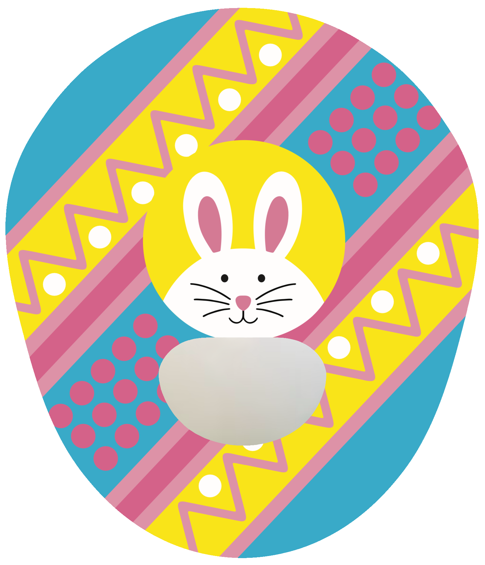 Bunny Egg Easter CGM Patch for Medtronic adhesive by SmileSensors
