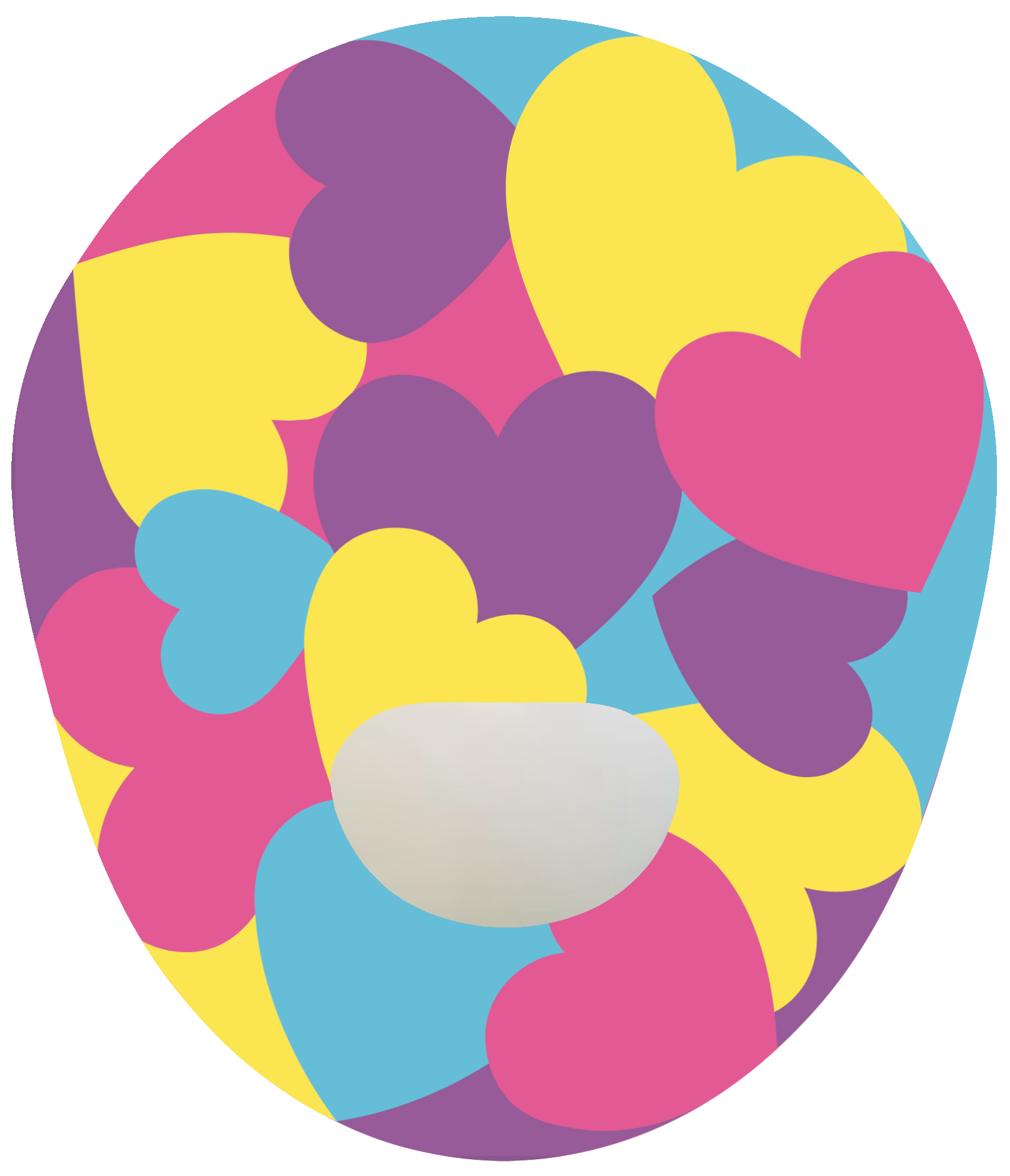 Pastel Hearts CGM patch from SmileSensors on Guardian Enlite sensor